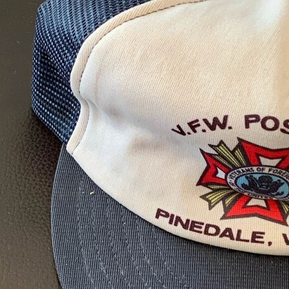 Vintage VFW Post 4801 Pinedale Wyoming Snapback Trucker Hat Baseball Cap Lid
